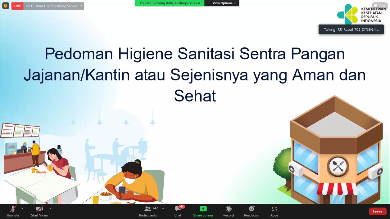 Peluncuran dan Diseminasi Informasi NSPK Program Penyehatan Pangan